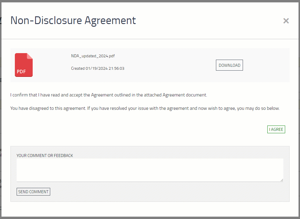 leave feedback on agreement.gif